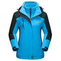 Womens 3 in 1 Winter Fleece Jacket Waterproof Ski Snowboard Jackets Work Rain Coat Outdoor Windbreaker Female Parka