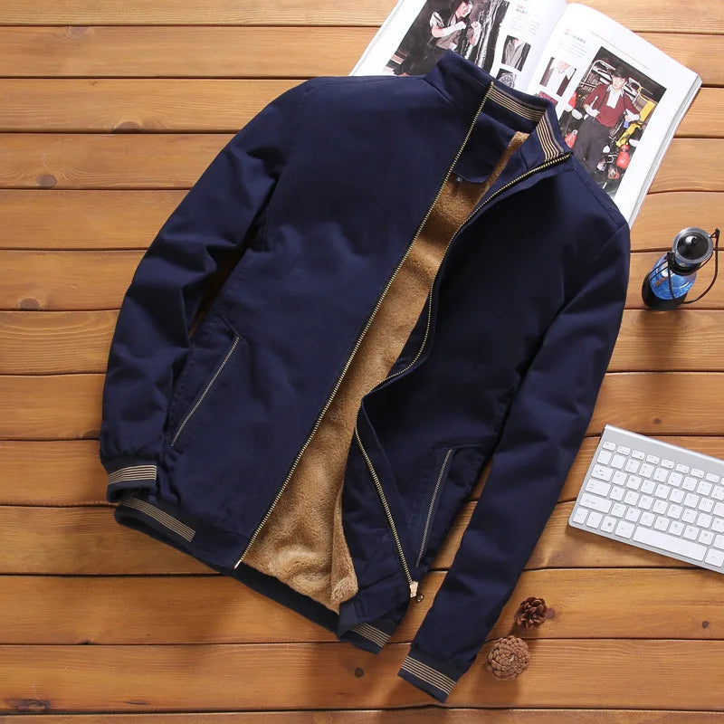 Men Slim Winter Jackets and Coats New Male Fleeces Warm Coats Fit down Jackets Good Quality Men Cotton Spring Jackets Size 5XL