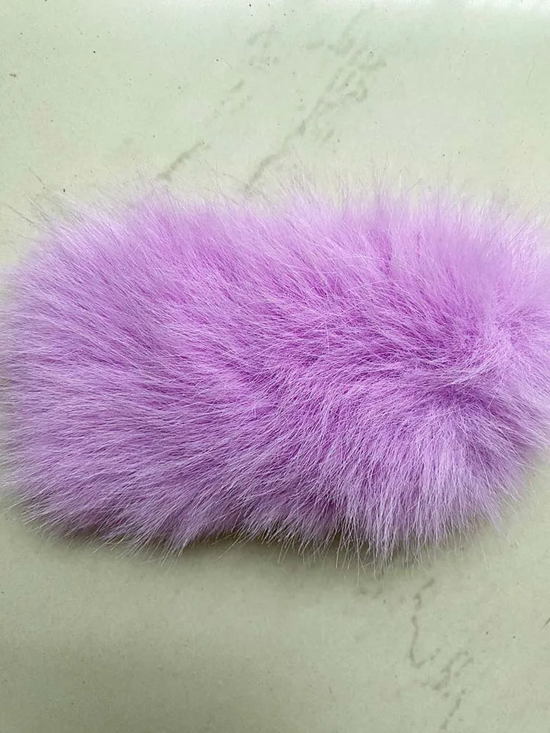 Luxury Fur Coats Long Sleeve Cropped Fluffy Faux Fox Fur Coat Women Pink White Jacket Tops Winter Jackets for Women 2025