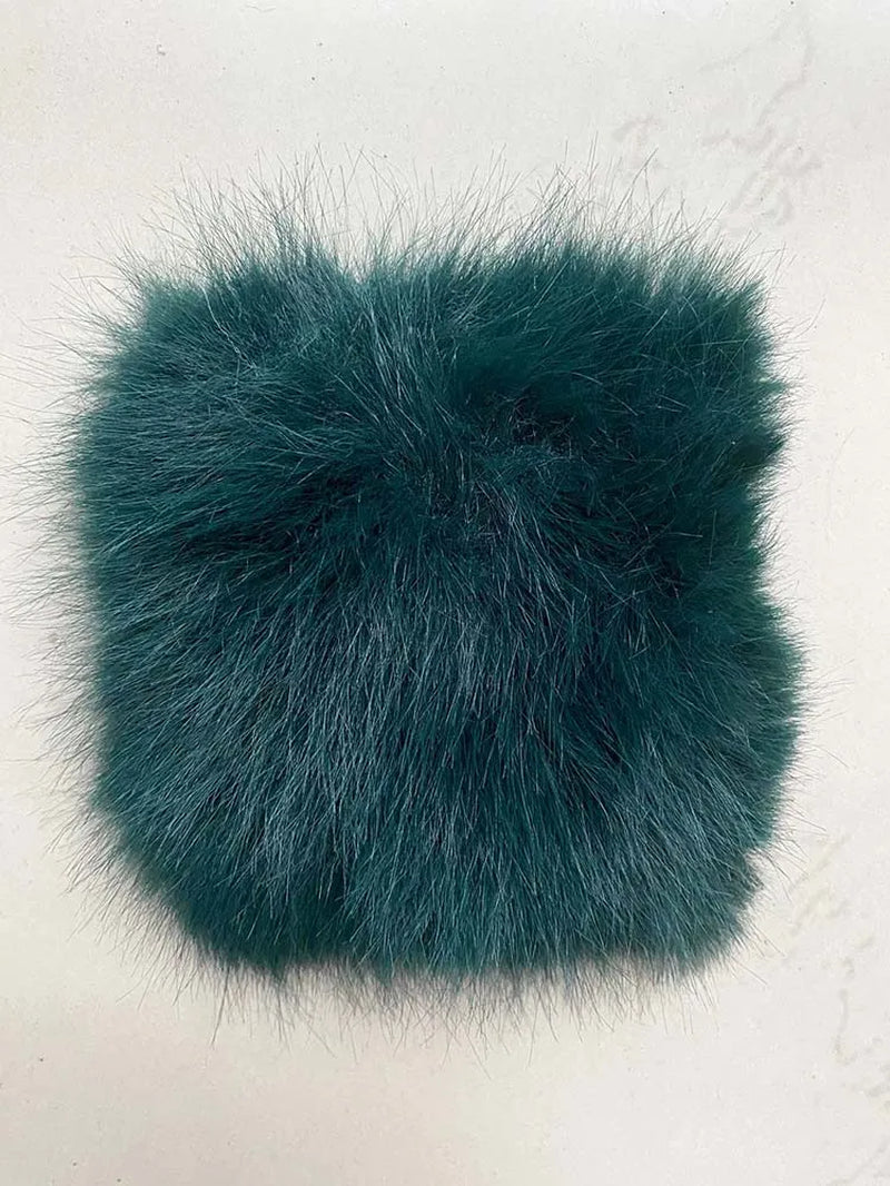 Luxury Fur Coats Long Sleeve Cropped Fluffy Faux Fox Fur Coat Women Pink White Jacket Tops Winter Jackets for Women 2025