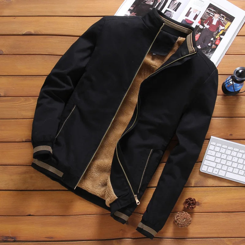 Men Slim Winter Jackets and Coats New Male Fleeces Warm Coats Fit down Jackets Good Quality Men Cotton Spring Jackets Size 5XL