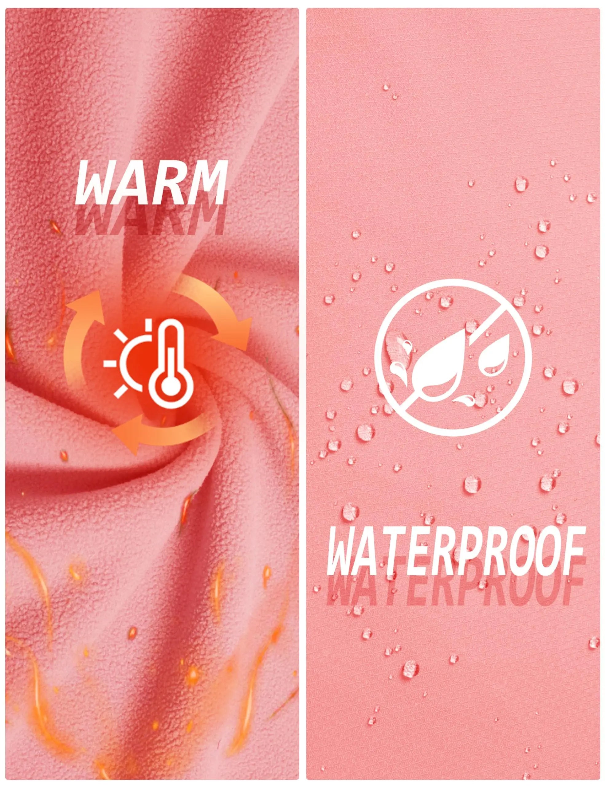 Womens 3 in 1 Winter Fleece Jacket Waterproof Ski Snowboard Jackets Work Rain Coat Outdoor Windbreaker Female Parka