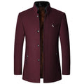 Men Woollen Trench Coats Cashmere Blazers Jackets Stand-Up Collar Business Casual Suits Coats Male Winter Jackets and Coats 4
