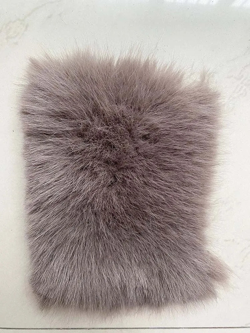 Luxury Fur Coats Long Sleeve Cropped Fluffy Faux Fox Fur Coat Women Pink White Jacket Tops Winter Jackets for Women 2025